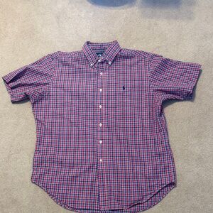 Ralph Lauren Red and Blue Plaid Shirt